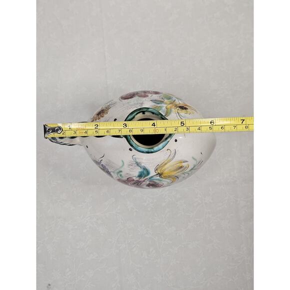 Vintage Ulmer Keramik Floral Pitcher Mid Century Pottery Germany #206 - Picture 7 of 12